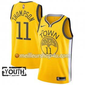 Maillot Basket Enfant Golden State Warriors Klay Thompson 11 2018-19 Nike Jaune Swingman